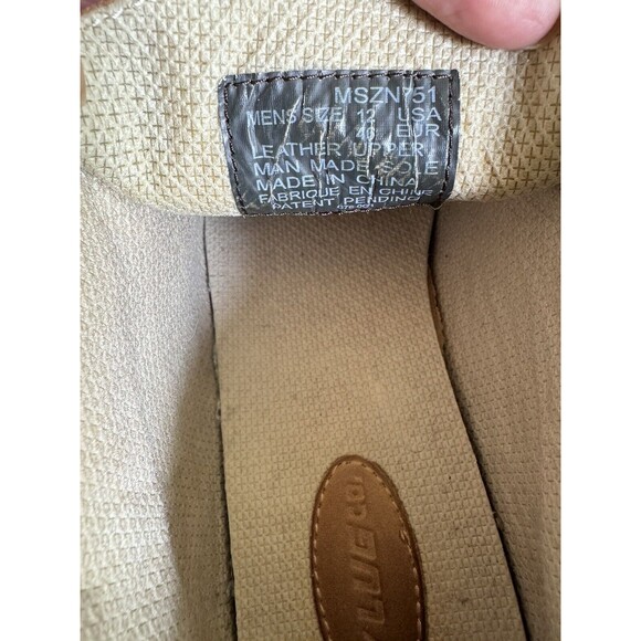 Lugz Lace Up Boots Chukka Style Men's Size 12 Leather Work Boots Tan Vtg - Picture 8 of 8